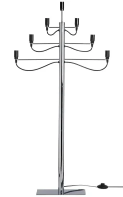 MILANO Golvljusstake Metall 116cm Krom