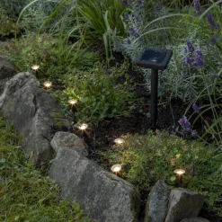 MINI SPOT Solcells-ljusslinga 210cm Svart