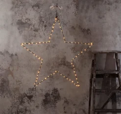 MIRA Hängande dekoration 70cm 80LED Svart