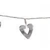 MIRROLA HJÄRTAN Ljusslinga 90cm Silver