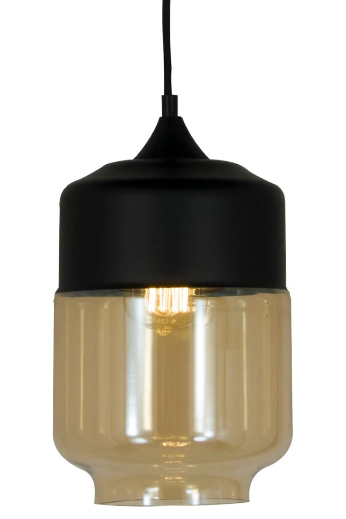 MITTE Takpendel 18cm Svart/Amber