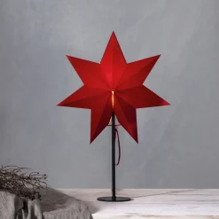 MIXA Stjärna på fot 50cm Röd