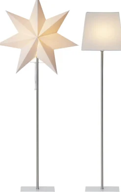 MOA Set m. Skärm & Stjärna på fot 82cm Vit