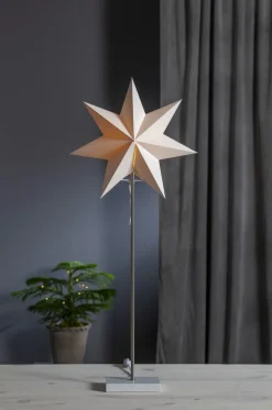 MOA Set m. Skärm & Stjärna på fot 82cm Vit