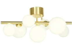 MOLEKYL Plafond 58cm Matt Mässing/Vit