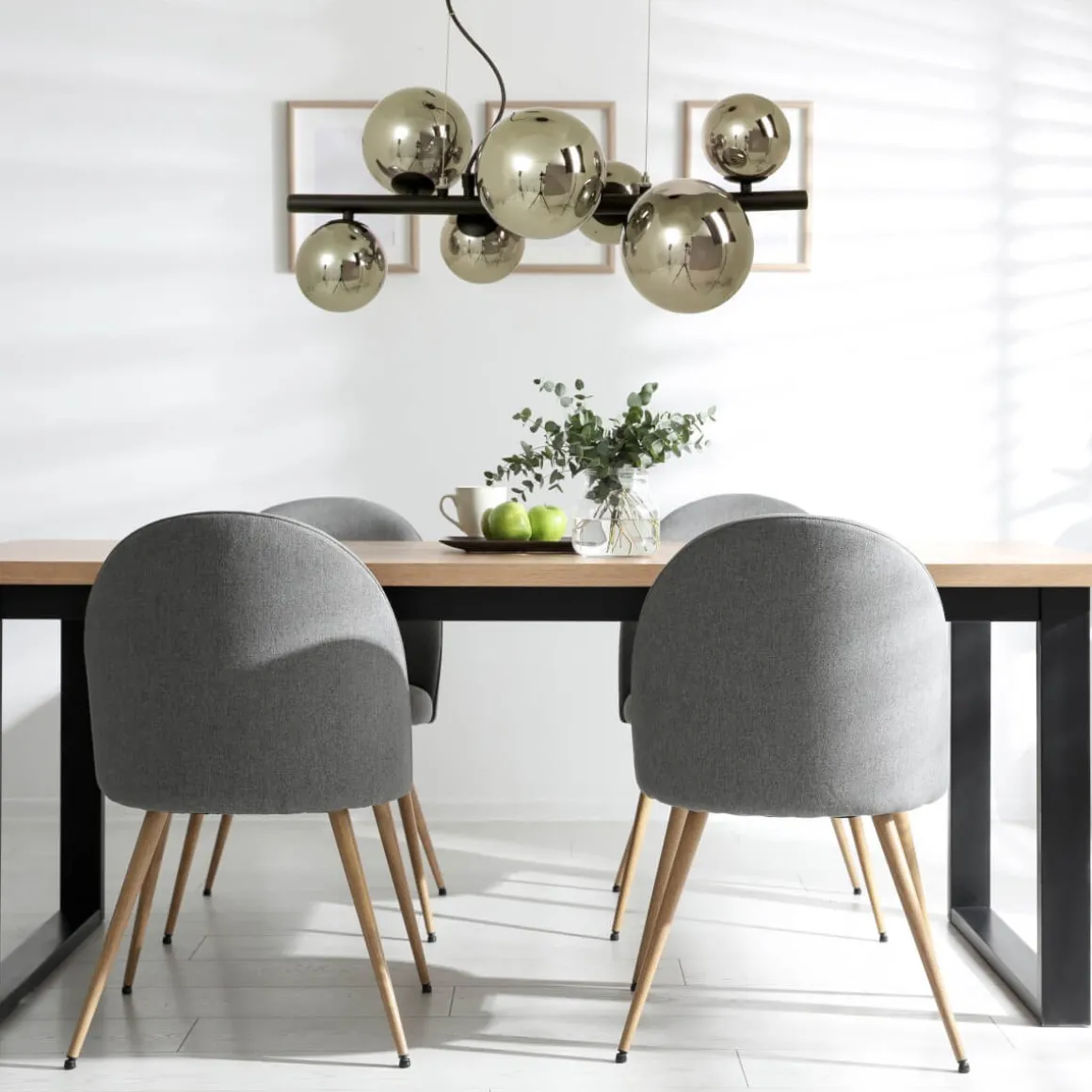 MOLEKYL Taklampa 58cm Svart/Rökgrå