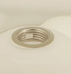 MOLEKYL Taklampa Rund 50cm Matt Mässing/Opalvit