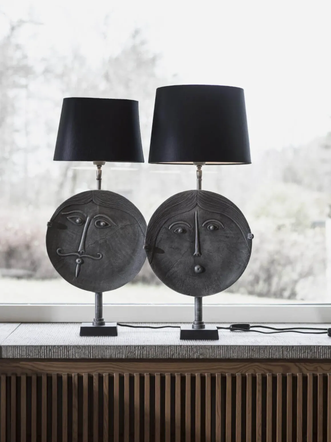 MR ROUND Lampfot E27 55cm Grå