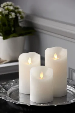 M-TWINKLE LED Blockljus 15cm Vit