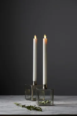 M-TWINKLE LED-Antikljus 2-pack 30cm Vit