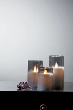 M-TWINKLE LED-Blockljus 12,5cm Svart