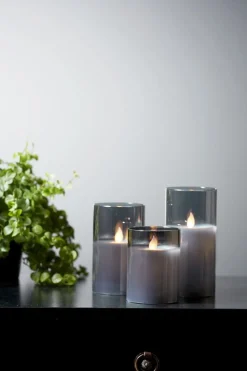 M-TWINKLE LED-Blockljus 15cm Svart