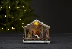 NATIVITY Panorama Krubba 19cm Flerfärgad