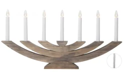 NAVIDA Ljusstake 7L 60cm Brun