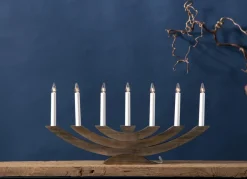 NAVIDA Ljusstake 7L 60cm Brun