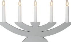 NAVIDA Ljusstake 5L 42cm Grå