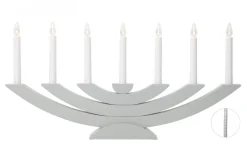 NAVIDA Ljusstake 7L 60cm Grå