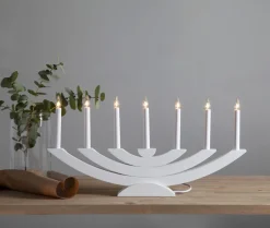 NAVIDA Ljusstake 7L 60cm Vit