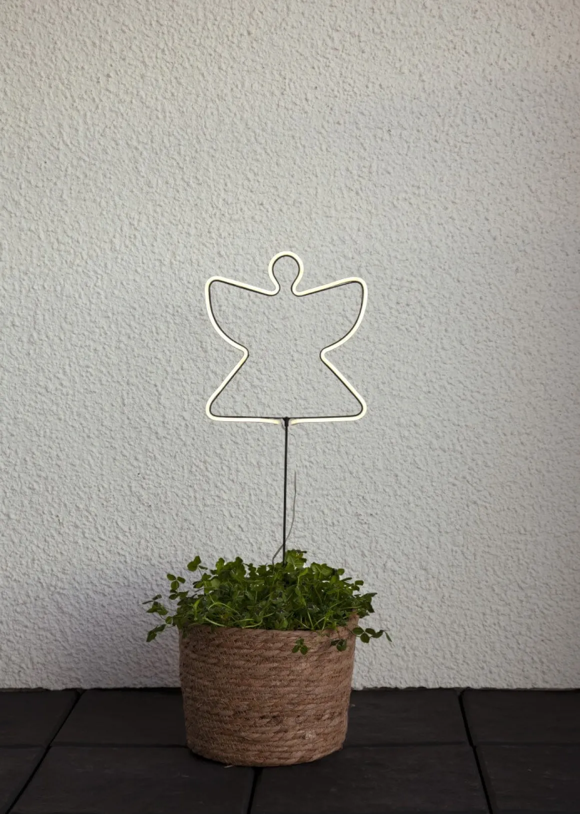 NEONANGEL Utomhusdekoration Batteri 65cm Vit IP44