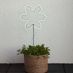 NEONSNOWFLAKE Utomhusdekoration Batteri 60cm Vit IP44