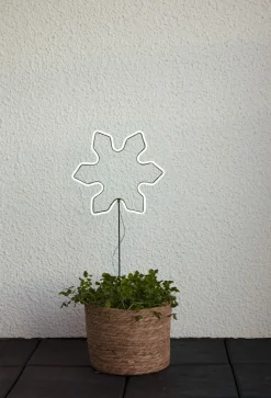 NEONSNOWFLAKE Utomhusdekoration Batteri 60cm Vit IP44
