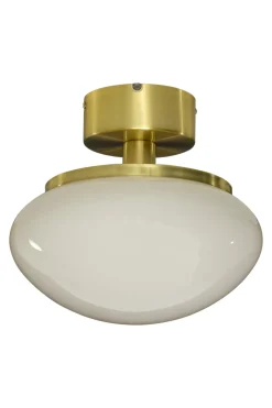 NEW AUGUST Plafond 27cm Matt Mässing/Vit