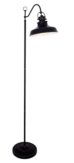 NEW HAVEN Golvlampa 145cm Antiksvart/Guld