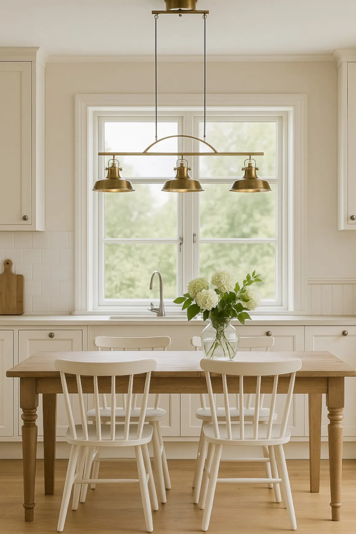 NEW HAVEN Takpendel 96cm Antikmässing