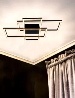 NEW YORK LED-Plafond Dimbar 70cm Svart