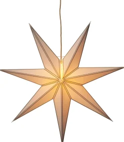 Nicolas Stjärna 80cm Vit/Guldsladd