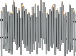 NOTE Ljusstake 16L 35cm Grå