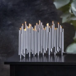 NOTE Ljusstake 16L 35cm Grå