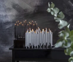 NOTE Ljusstake 16L 35cm Grå