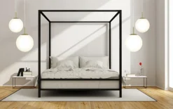 OPAL Takpendel 25cm Matt Mässing/Opalvit