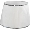 ORIVA Lampskärm Organza 40cm Vit/Krom