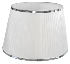 ORIVA Lampskärm Organza 40cm Vit/Krom