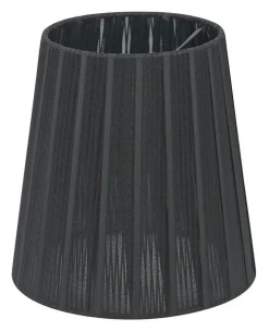 ORIVA Lampskärm Organza 17cm Svart ränder