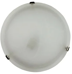 ORIVA Plafond 30cm Vit/Borstad Stål
