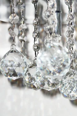 ORIVA Plafond Kristall K9 35cm Krom/Klar IP20