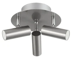 ORIVA Takspot Rund MiniGU10 3L 23cm Borstad stål