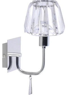 ORIVA Vägglampa Kristall K5 23cm Krom
