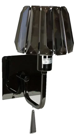 ORIVA Vägglampa Kristall K5 23cm Svart Krom