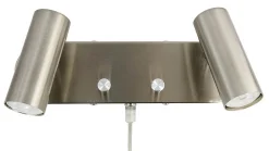 ORIVA Väggspot 2L 26cm Borstad stål