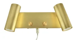 ORIVA Väggspot 2L 26cm Borstad mässing