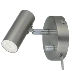 ORIVA Väggspot MiniGU10 10cm Borstad stål