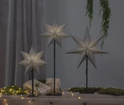 OZEN Stjärna på fot 55cm Grå