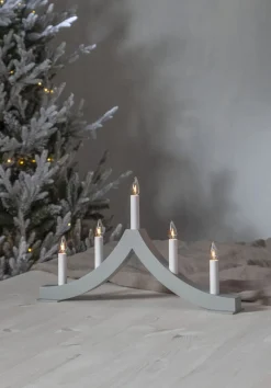 PAGOD Ljusstake 5L 27cm Grå