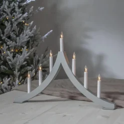 PAGOD Ljusstake 7L 40cm Grå