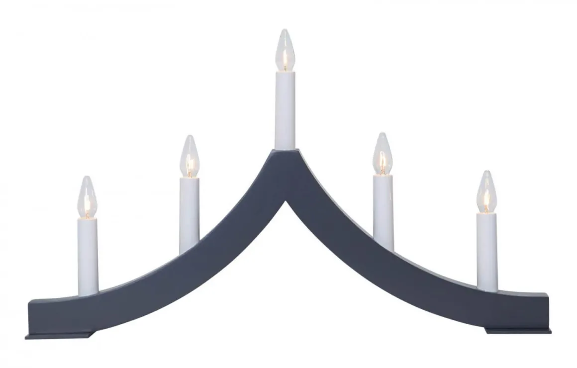 PAGOD Ljusstake 5L 27cm Grafit