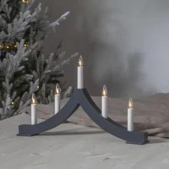 PAGOD Ljusstake 5L 27cm Grafit